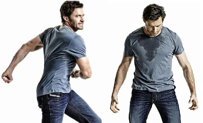 Hugh Jackman in Levi's