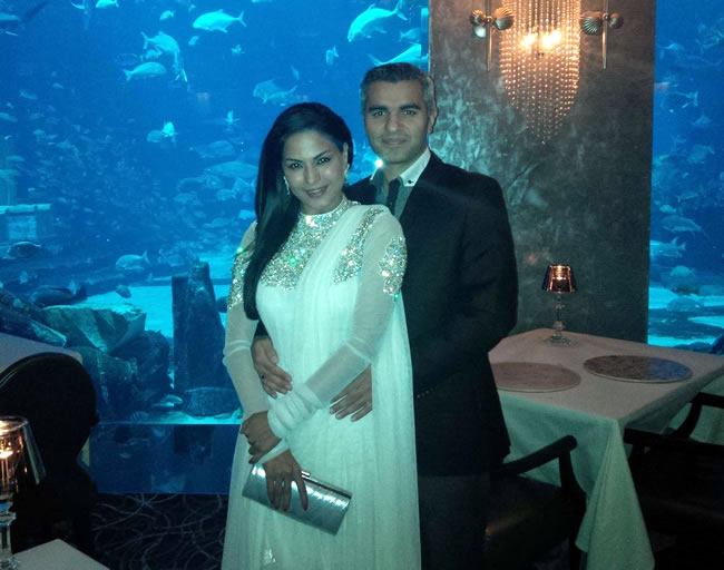 Veena Malik Getting Cosy With Billionaire Boyfriend Shaikh Umar Farukh Zahoor