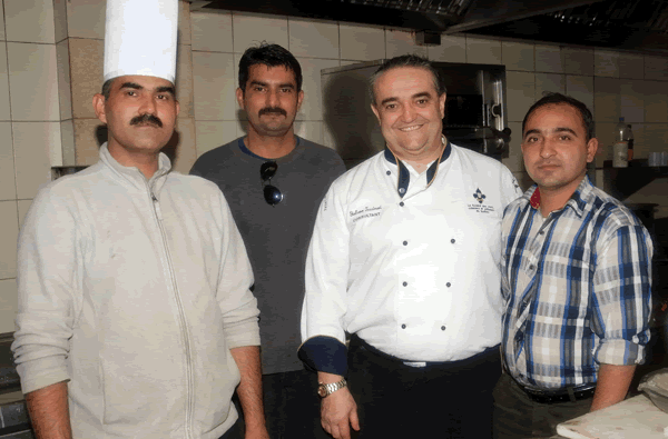 Chef Giuliano with Chameleon Staff