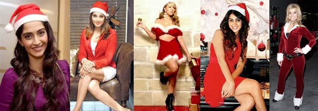 Top 20 Actress as Sexy Santa (3)