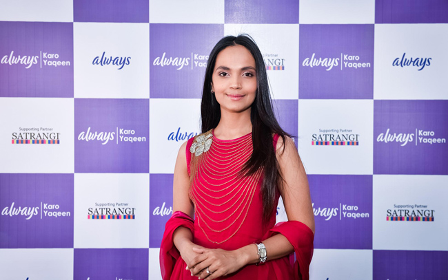 Aamna Sheikh Brand Ambassador for Always