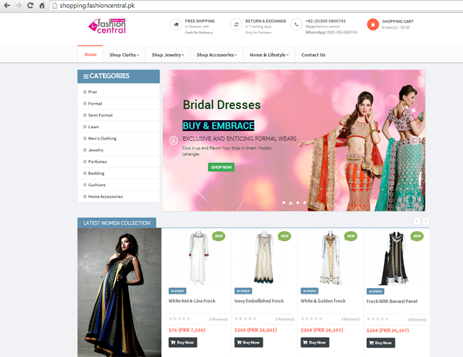 Fashion Central Online Store