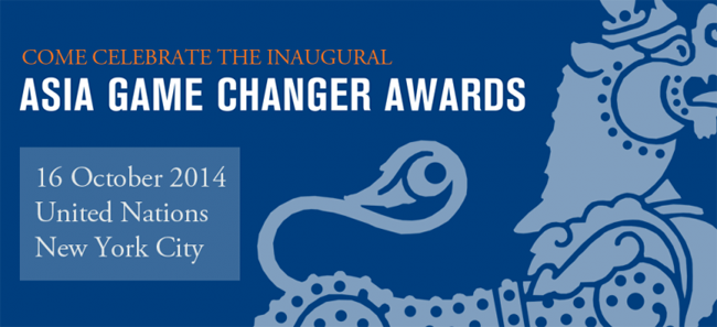 SHARMEEN OBAID CHINOY NAMED 2014 ASIA GAME CHANGER BY ASIA SOCIETY