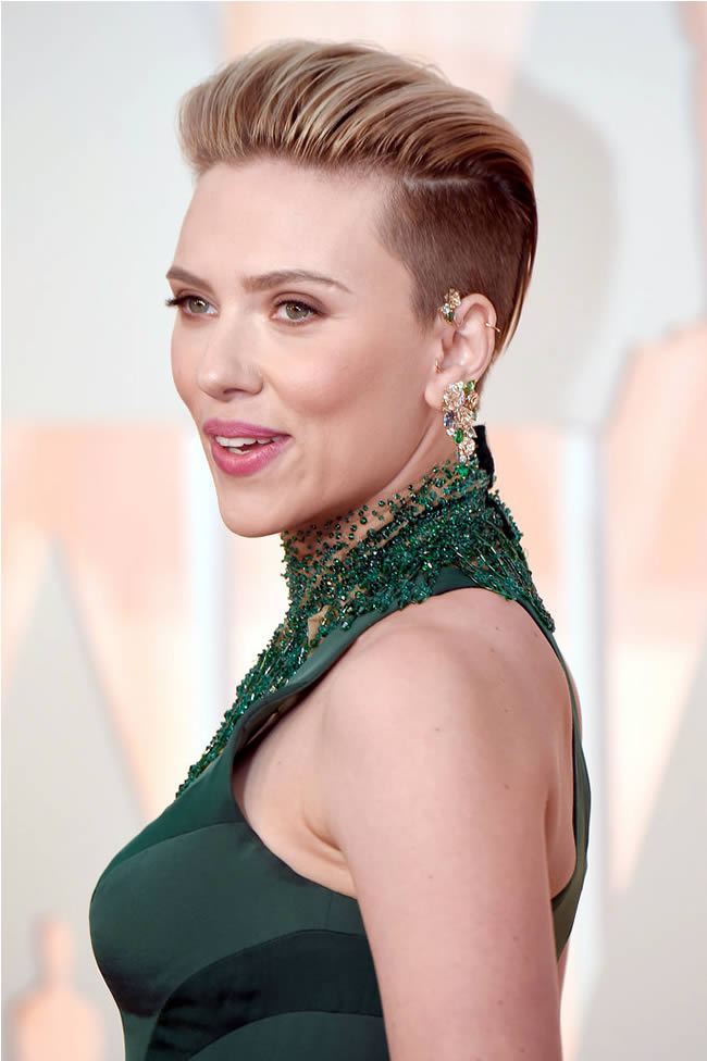 Scarlett Johansson Oscar 2015 Hairstyle