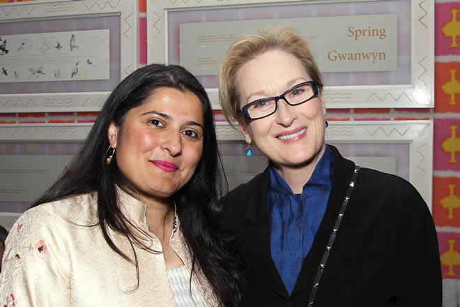 Sharmeen Obaid  with Meryl Streep