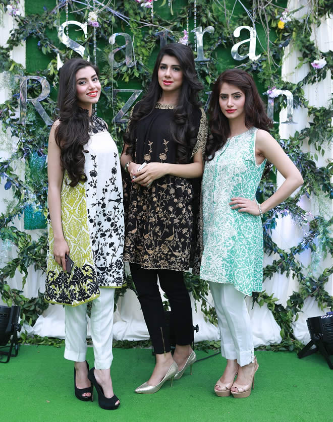 Saira Rizwan Launches her 2015 Lawn-Pret Collection Images