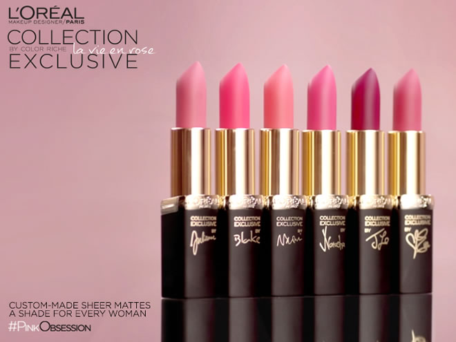 LOreal Paris lipstick shades