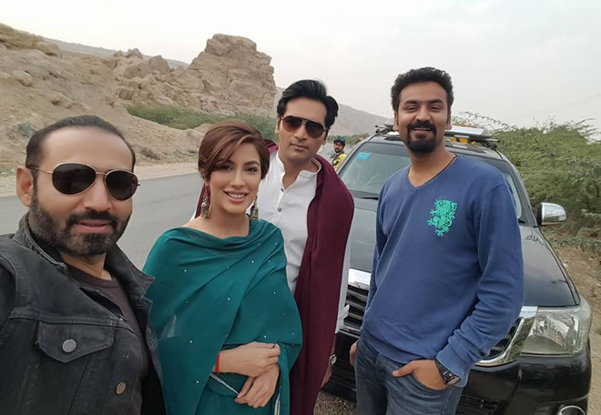 Nadeem Baig, Mehwish Hayat, Humayun Saeed Dillagi BTS