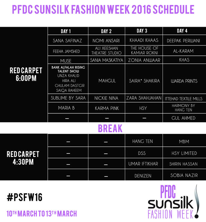 PSFW16-Schedule
