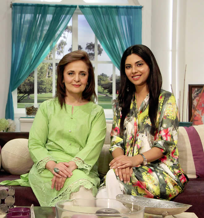 Sunita Marshal with Hina Khawaja Bayat