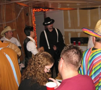 Guests at Halloween Party