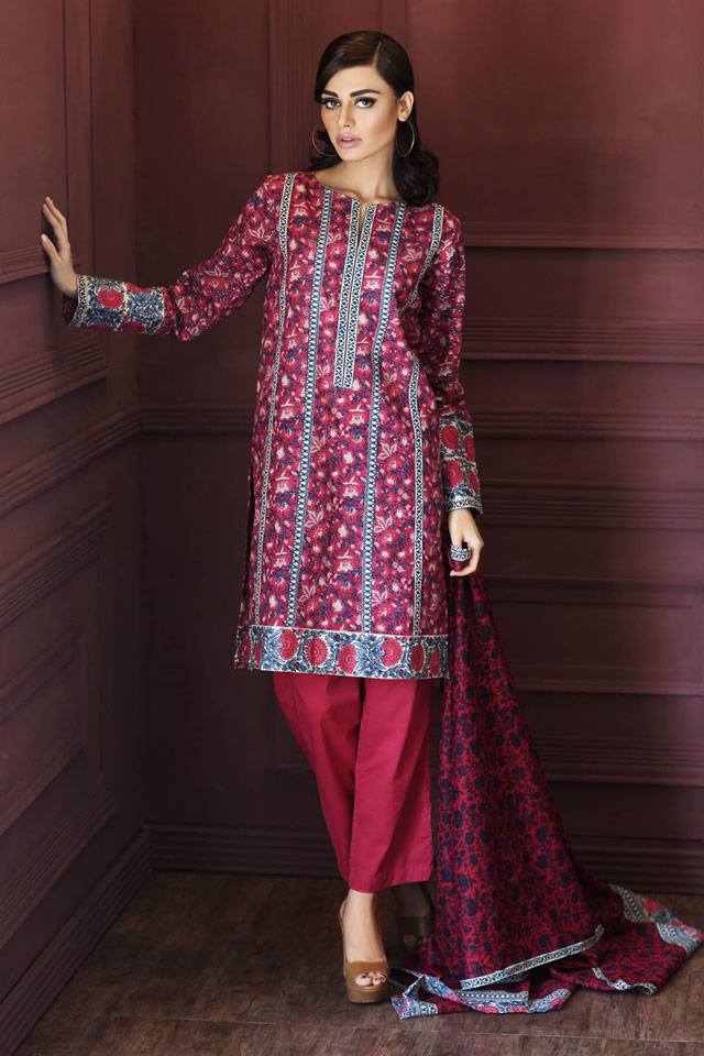 Unstitched Khaadi 2014 Winter Collection