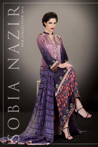 Latest Silk Collection 2013 by Sobia Nazir