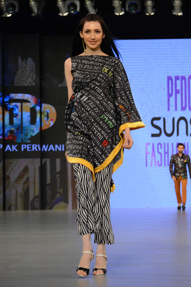 2016 PFDC Sunsilk Fashion Week Deepak Perwani Dresses Collection Photos