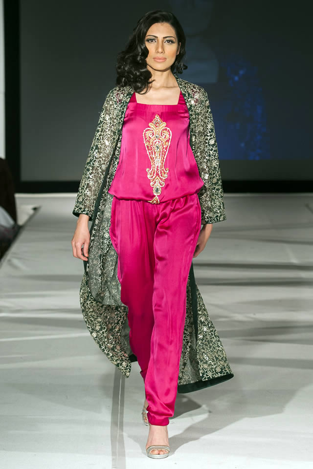 Pakistan Fashion Extravaganza London 2015 Madiha Gohar Summer Collection Images