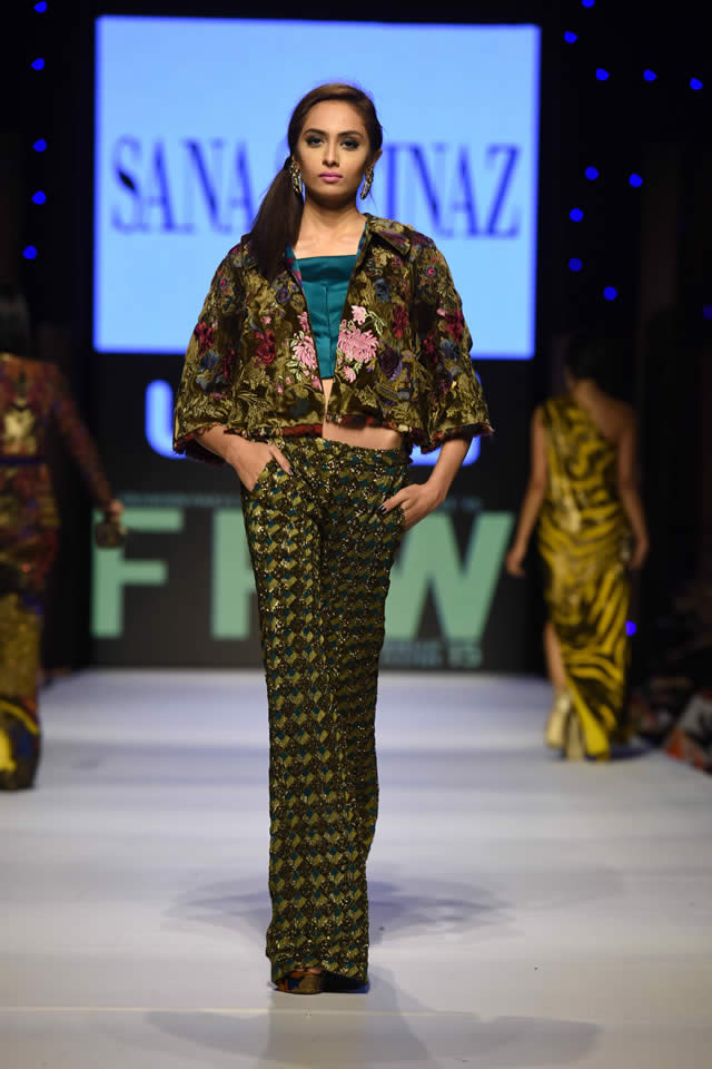 Fashion Pakistan Week 2015 Sana Safinaz Formal Dresses Pics