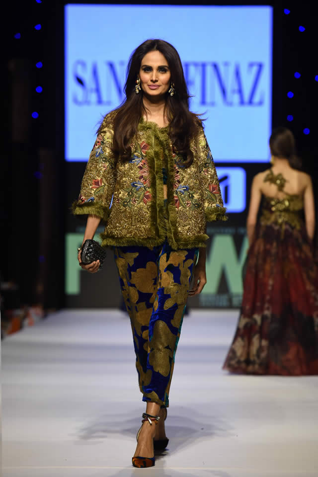 Designer Sana Safinaz Dresses Fashion Pakistan Week 2015 Images