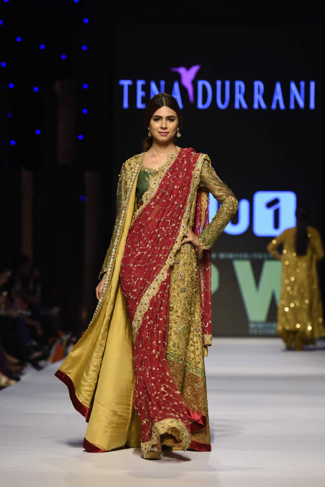 2015 Fashion Pakistan Week W/F Tena Durrani Dresses Collection Photos