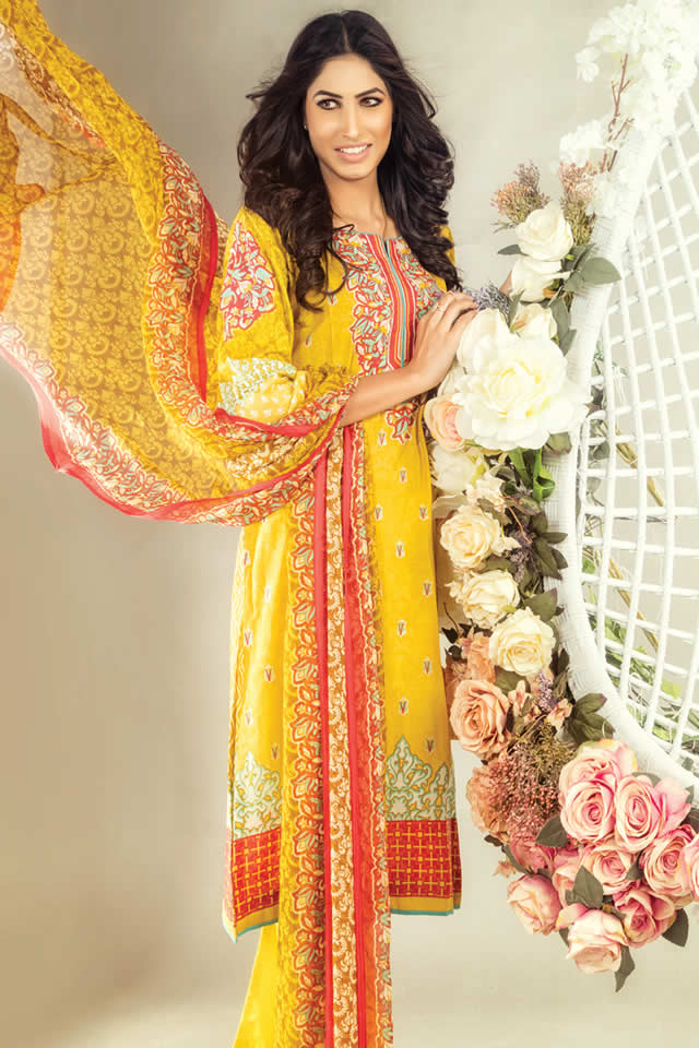 Sana Samia Summer Lawn collection 2016 Images