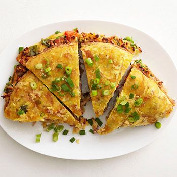Western Hash Brown Omelet Recipe