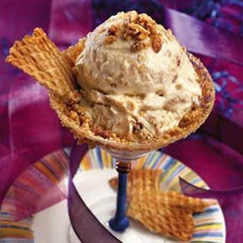 Coffee Ice Cream With Almond Caramel Crunch Without Ice Cream Maker