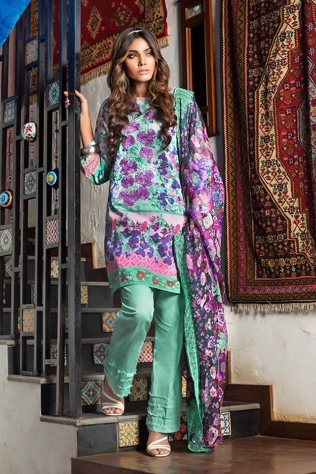 Gul Ahmed Summer Lawn collection 2017 Pics