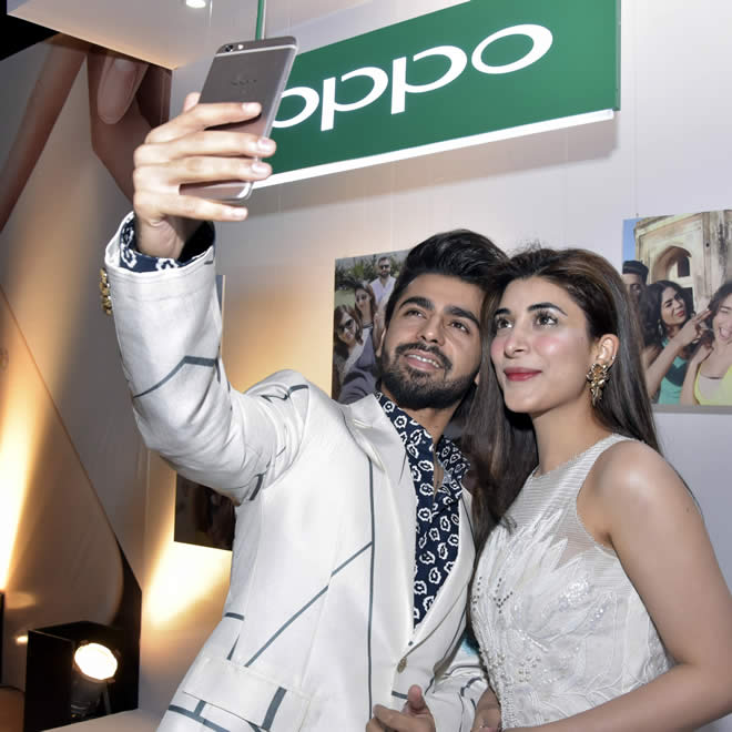 farhan and urwa hocane on Oppo F3 Plus launch