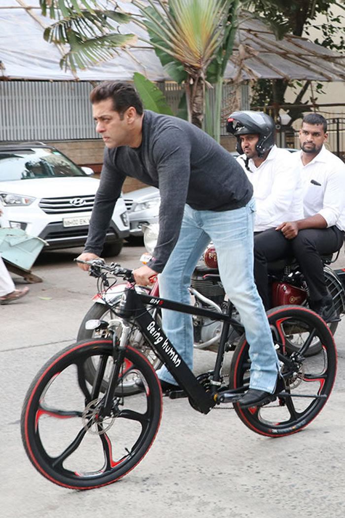 Salman Khan Cycling on the Streets