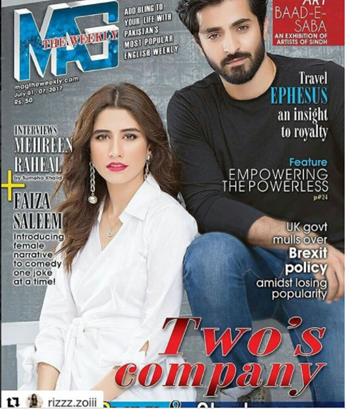 Syra Shahroz And Sheheryar Munawar Cover Shoot