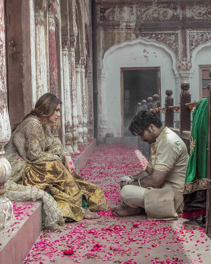 Latest photoshoot of Humayun Saeed and Mehwish Hayat for promotions of their Upcoming film Punjab Nahi Jaungi.