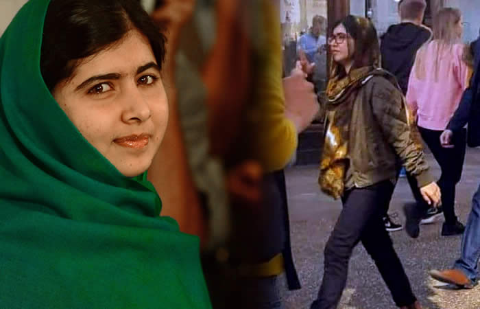 Malala wearing western outfit